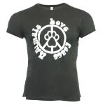 Peace, Love, Animals - Fitted - Black